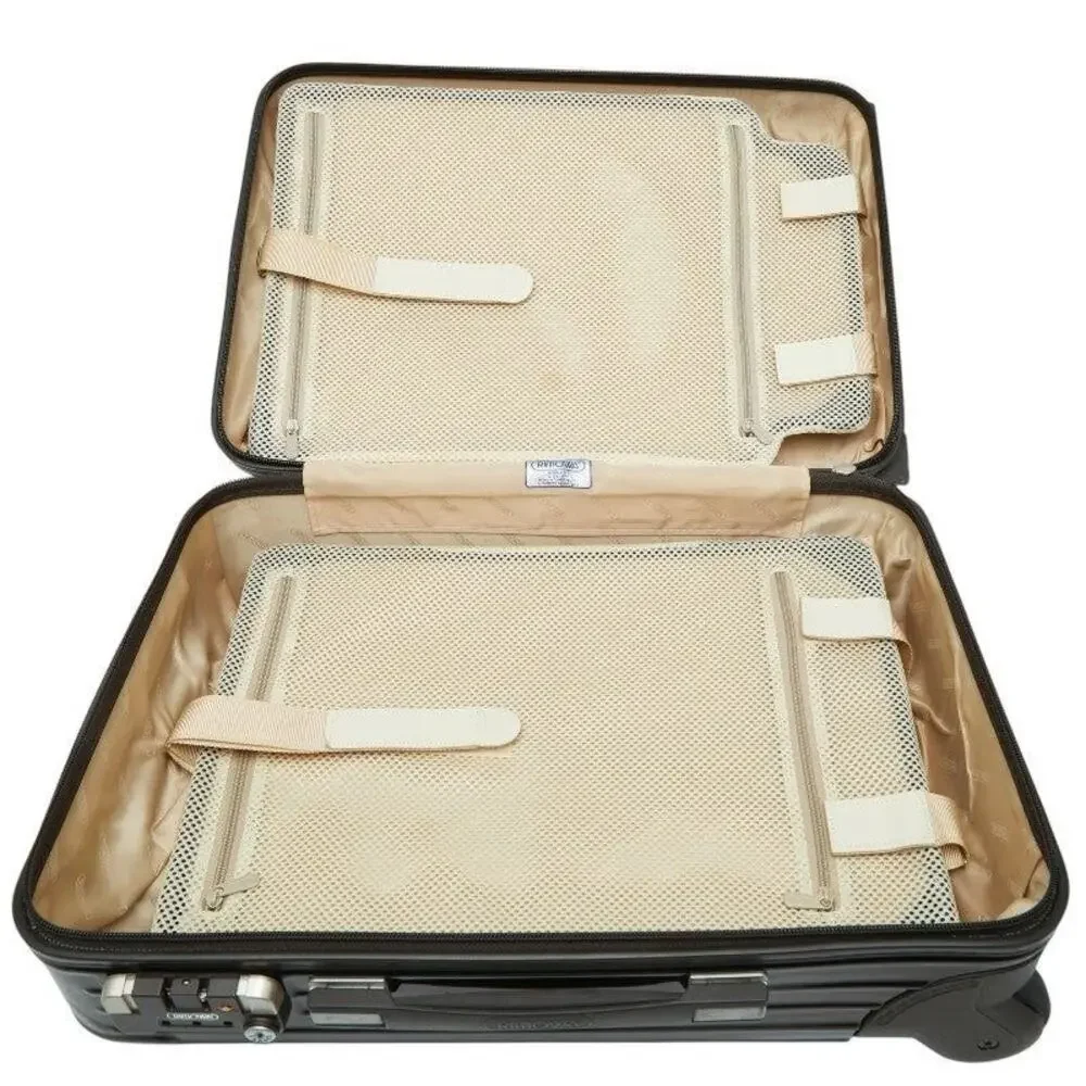 Rimowa Salsa Deluxe 2-Wheel Carry-On Suitcase Brown Polycarbonate